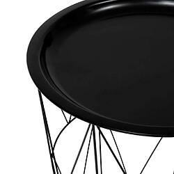 Atmosphera Table d'appoint ronde - Noir