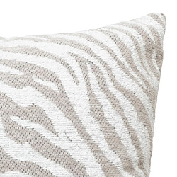 Atmosphera Housse de Coussin Chenille Jeni 40x40cm Beige Lin