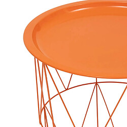Atmosphera Table d'appoint métal - Orange
