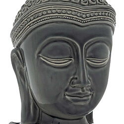 Atmosphera Tête Bouddha Déco en Céramique Yola 22cm Gris