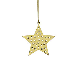 Pluto Ètoile dorée en métal cintre de Noël