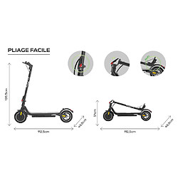 Acheter UrbanGlide Trottinette électrique EZWAY EX85 - 25 km/h, 20 km d'autonomie, batterie 21,6V 7,8Ah, frein à disque, suspensions confo