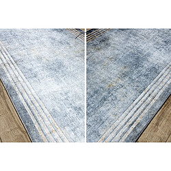 Avis RUGSX TAPIS DE COULOIR antidérapant LOTUS FRAMES 29870 Cadre, pierre argent or lavable 80cm 80x780 cm