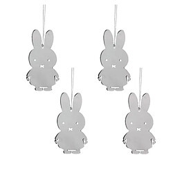 Pluto Argent Miffy en métal cintre de Noël (lot de 4)