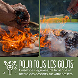 Acheter Grill chic Brasero de jardin rond - Marron