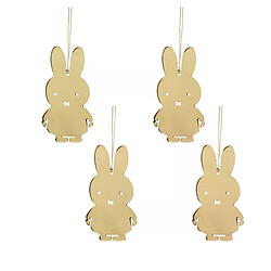 Pluto Doré miffy en métal cintre de Noël (lot de 4)