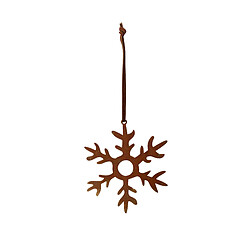 Pluto Petit métal flocon de neige rouillé cintre de Noël