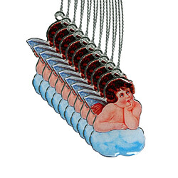 Pluto Angel on cloud rétro cintre de Noël (lot de 10)