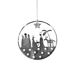 Pluto Petit crèche en argent cintre de Noël