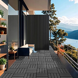 Home Deluxe Dalles en bois WPC BAVARA Anthracite 9m