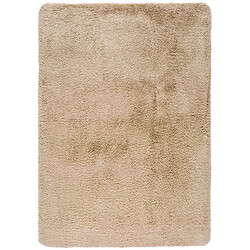 ATTICGO Tapis lavable shaggy ALPACA beige 60x100 cm