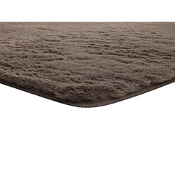 Avis ATTICGO Tapis lavable shaggy ALPACA marron 160x230 cm