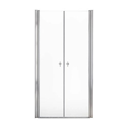 Home Deluxe Porte battante LAVEA verre clair 70 cm