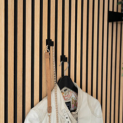 Home Deluxe Crochets pour panneau acoustique SCAF 10 x 5 x 5 cm - set de 2 I Crochets muraux,