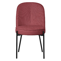 Avis ML-Design Lot 2 chaises de salle à manger rouge polyester pieds en métal confortable