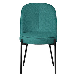 Avis ML-Design Lot 2 chaises de salle à manger pétrole polyester pieds en métal confortable
