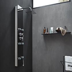 Home Deluxe Panneau de douche DIVE noir