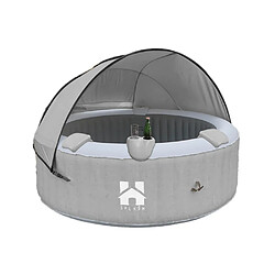 Home Deluxe Jacuzzi gonflable Splash Béton 4 pcs.