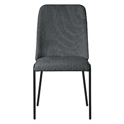 Avis ML-Design Lot 2 chaises de salle à manger rembourrées anthracite polyester pieds en métal