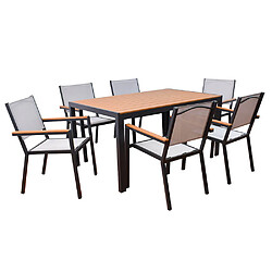 Home Deluxe Salon de jardin CANTOS SEDIA 150 x 90 cm