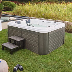 Avis Home Deluxe Jacuzzi extérieur BEACH Avec escalier et couverture thermique