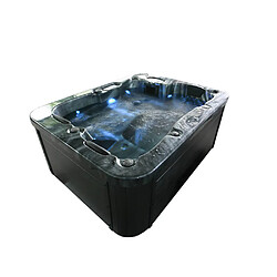 Home Deluxe Jacuzzi d'extérieur BLACK MARBLE Pure