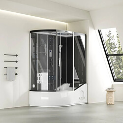 Home Deluxe Douche à vapeur ALLIN 4en1 Noir Gauche