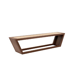 Home Deluxe Ensemble de sièges en acier KOBON Marron - Made in Germany - 1 x banc