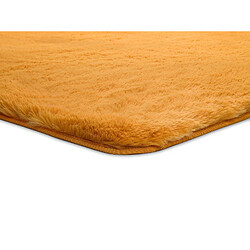 Avis ATTICGO Tapis lavable shaggy ALPACA moutarde 200x290 cm