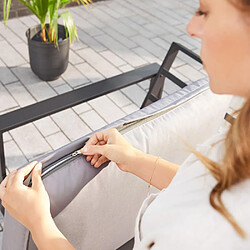 Avis Home deluxe salon de jardin Rio XS – Gris clair et noir
