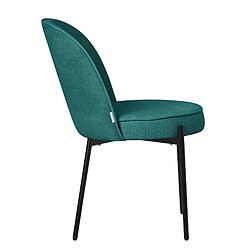 Acheter ML-Design Lot 2 chaises de salle à manger pétrole polyester pieds en métal confortable