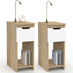 Idmarket Lot de 2 tables de chevet ANOU