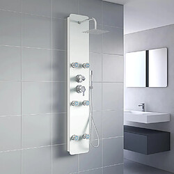 Home Deluxe Panneau de douche DIVE blanc