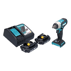 Makita DTW 181 RA Clé à choc sans fil 18 V 210 Nm 1/2" Brushless + 2x batterie 2,0 Ah + chargeur 