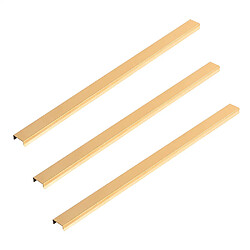 Home Deluxe Plinthe décorative pour panneau acoustique Lot de 3 - Or 50 cm