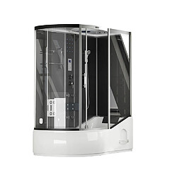 Home Deluxe Douche à vapeur ALLIN 4en1 Noir Gauche