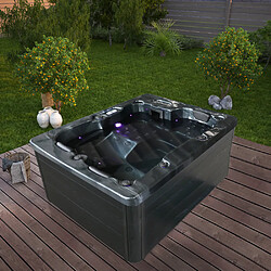 Home Deluxe Jacuzzi d'extérieur BLACK MARBLE Pure