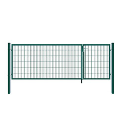 Home Deluxe Portail de jardin ADITUS Vert 100 x 350 cm
