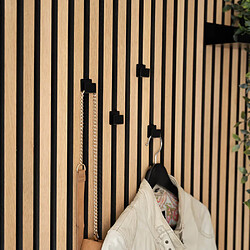 Home Deluxe Crochets pour panneau acoustique SCAF 10 x 5 x 5 cm - set de 4 I Crochets muraux,