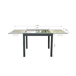 Acheter Home deluxe Table de jardin Verano - Anthracite