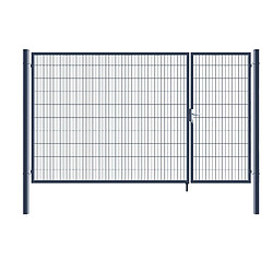 Home Deluxe Portail de jardin ADITUS Anthracite 200