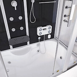 Home Deluxe Douche à vapeur DIAMOND Noir pas cher