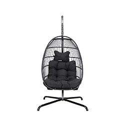 Home deluxe Fauteuil suspendu de jardin - Noir