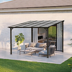 Home Deluxe Toiture de terrasse ECO anthracite - 300 x 300 cm