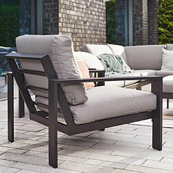 Acheter Home deluxe salon de jardin Rio S - Gris clair et noir