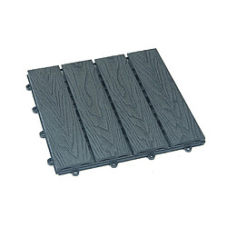 Home Deluxe WPC Carreaux à clipser BAVARO PREMIUM - Anthracite 1 m²