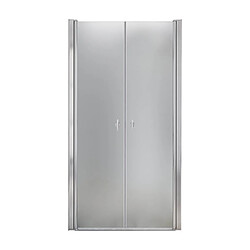 Home Deluxe Porte battante LAVEA verre laiteux 70 cm