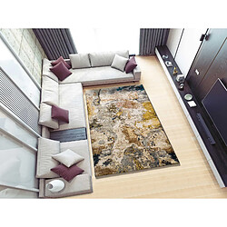 ATTICGO Tapis abstrait ANOUK beige/multicolore 140x200 cm