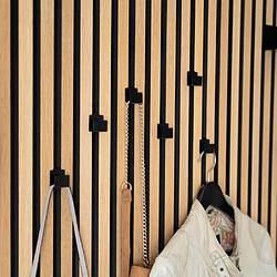 Home Deluxe Crochets pour panneau acoustique SCAF 10 x 5 x 5 cm - set de 6 I Crochets muraux