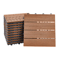 Acheter Home Deluxe WPC Carreaux de bois BAVARO Marron clair 3m